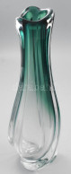 Val St Lambert Csavart üveg Váza. Anyagában Színezett, Jelzett, Hibátlan 32 Cm - Glas & Kristall