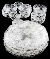 Walther Kristalglas 13 Darabos Kristály ünnepi Szervírozó Készlet: Talpas Asztalközép M: 16 Cm, 2 Darab Tortatál D: 34 C - Glass & Crystal