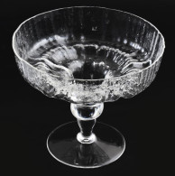 Rosenthal Stuido-line Talpas üveg Asztalközép. Jelzett, Szájánál Kis Használati Pattogzással, D: 21 Cm, M: 18 Cm - Glass & Crystal