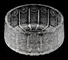 Nagy Méretű Kristály Kínáló Tál, Kézzel Csiszolt, Hibátlan D: 21 Cm - Glass & Crystal