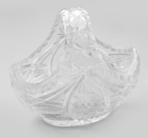 Kristály Bonbonkínáló, Jelzés Nélkül, Kis Kopással, M: 16 Cm - Glass & Crystal