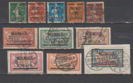 Memel 1920   N° Entre 18 Et 36 Oblitéré  11 Valeurs - Used Stamps
