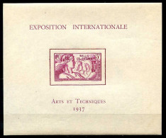 Réf 81 < WALLIS Et FUTUNA < BF N° 1 * * Neuf Luxe - MNH * * Cote 50 € < Bloc Exposition Paris 1937 Arts Et Techniques - Blocchi & Foglietti