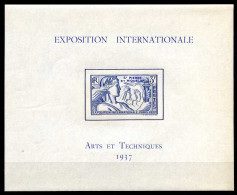 Réf 81 < SAINT PIERRE Et MIQUELON < BF N° 1 * * Neuf Luxe - MNH * * Cote 70 € < Bloc Paris 1937 Arts Et Techniques - Blocks & Kleinbögen