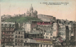 FRANCE - 75 - Paris - Panorama Vers Le Sacré-Cœur Et La Butte Montmartre - Carte Postale Ancienne - Sacré-Coeur