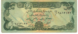 AFGHANISTAN P54 50 AFGHANIS  SH1357  1978 Signature 9    AVF  NO P.h. - Afghanistán