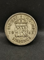 6 PENCE ARGENT 1943 GEORGE VI ROYAUME UNI / UNITED KINGDOM SILVER - H. 6 Pence