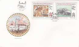 ARCHITECTURE  COVERS  FDC  CIRCULATED 1985 Tchécoslovaquie - Lettres & Documents