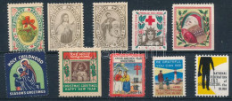 10 Db Misszionárius Levélzáró / 10 Missionary Poster Stamps - Unclassified