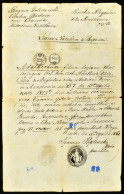 1861-1867 Vegyes Okmány Tétel, Benne Egy Keresztlevél 30 Kr. és 6 Kr Okmánybélyeggel és Egy Nyugta 2 Db 7 Kr. és 1 Db 5  - Unclassified