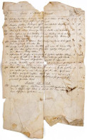 Cca 1790 Latin Nyelvű Dokumentum, Jegyzék, Hátoldalán Gróf Batthyány Antal (1762-1828) Nevének Említésével (Comiti Anton - Non Classés