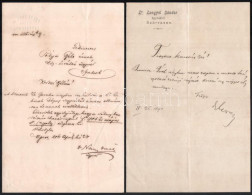 1886-1892 Bp. - Szarvas, 3 Db ügyvédi Levél, Fejléces Papírokon - Ohne Zuordnung