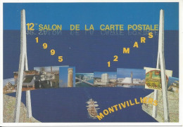 CPM Montivilliers (76) 12° Salon De La Carte Postale 20 Janvier 1995 Inauguration Du Pont De Normandie - Montivilliers