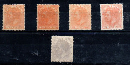 España Nº 210, 212. Año 1882 - Unused Stamps