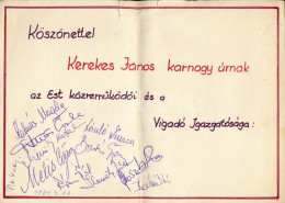 1984 Kerekes János (1913-1996) Zeneszerző, Karmester Pesti Vigadóban Rendezett Szerzői Estjének Emléklapja, Rajta A Fell - Ohne Zuordnung