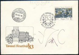 1983 Tavaszi Fesztivál FDC, Rajta A Tervező Szász Endre Saját Kezű Aláírásával. - Otros & Sin Clasificación