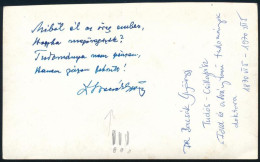 Dr. Bacsák György (1870-1970) Tudós-csillagász A Föld és ásványtani Tudományok Doktora Frappáns Négysorosa és Aláírása A - Sonstige & Ohne Zuordnung