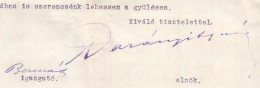 1912 Darányi Ignác (1849-1927) Volt Földművelésügyi Miniszter, A Magyar Gazdaszövetség Elnökének Aláírása A Szövetség Fe - Other & Unclassified