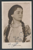 Petar Irma Színésznő Dedikált Fotója / Petar Irma Photo With Autograph Signature - Other & Unclassified