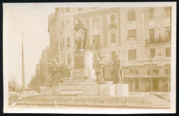 Cca 1930 Bp., Szent Imre-szobor A Móricz Zsigmond Körtéren (Kisfaludi Strobl Zsigmond Alkotása), Fotó, 9,5x6 Cm - Other & Unclassified