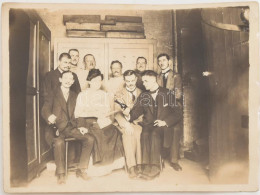 1913 A Berlini Telefontársaság Dolgozóinak Feliratozott Fotója 12x9 Cm / Berlin Telefonwerke Employees Photo - Otros & Sin Clasificación