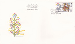CHILDREN'S FESTIVAL  COVERS  FDC  CIRCULATED 1985 Tchécoslovaquie - Covers & Documents