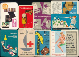 1960-1970 Vegyes Kártyanaptárak, 10 Db - Werbung