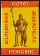 Cca 1960 A Balatonfüredi Aranycsillag Szálló Bőröndcímkéje, Jó állapotban, 12,5×8,5 Cm - Advertising