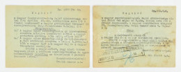 1929 A Magyar Cserkészszövetség 2 Db Meghívója Irredentizmussal és Faji Kérdésekkel Foglalkozó összejövetelre - Reclame