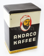 Andaco Kaffee Nagyméretű Kávés Fémdoboz, Korából Adódó Kis Kopással, Horpadással, 35x25x18 Cm - Reclame