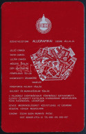 1983 Észak Budai Munkás ÁFÉSZ Fém Kártyanaptár 7x10 Cm - Advertising