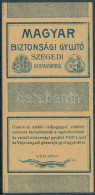 Pálfi Lipót és Veje Szegedi Gyufacímke 1895-1909, A Szegedi Gyufagyár 1895-1909 Között Működött Pálfi Lipót és Veje Gőzü - Unclassified