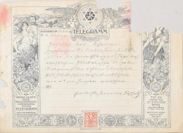 1908 Hiányos Régi Telegram - Autres & Non Classés