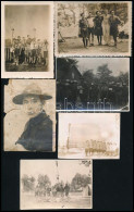 Cca 1930-1940 Cserkészeket ábrázoló Fotók, 6 Db, Változó állapotban, 9x6 Cm és 7x5 Cm Között - Movimiento Scout