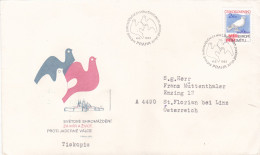 PEACE  COVERS  FDC  CIRCULATED 1985 Tchécoslovaquie - Cartas & Documentos