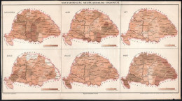 Cca 1900 Magyarország Mezőgazdasági Viszonyai, Rajzolta Homolka József, Pallas Nagy Lexikona, Bp., Posner-ny., 23x41 Cm - Other & Unclassified