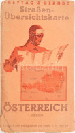 Cca 1930 Ausztria úthálózati Térképe. Feytag - Sonstige & Ohne Zuordnung