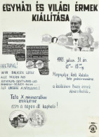 1993 Bozó Gyula Egyházi és Világi érmek Kiállítása Plakát Terv Kollázs 70x90 Cm - Other & Unclassified