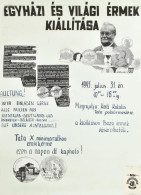 1993 Bozó Gyula Egyházi és Világi érmek Kiállítása Plakát Terv Kollázs 70x90 Cm - Sonstige & Ohne Zuordnung