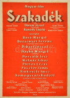 1956 Szakadék, Magyar Film Plakát, Kartonra Ragasztva, 83x57 Cm - Autres & Non Classés