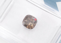 Gyémánt 1,01ct Sárgásbarna Szín Módosított Brilliáns Csisolással I1. 5,63x5,56x3,85 Mm IGI Tanusítvánnyal - Other & Unclassified