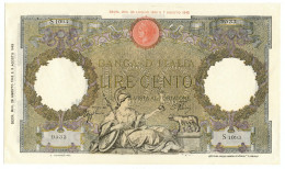 100 LIRE CAPRANESI AQUILA ROMANA TESTINA RETRO BI 23/08/1943 QFDS - Regno D'Italia – Autres