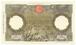 100 LIRE CAPRANESI AQUILA ROMANA TESTINA RETRO BI 23/08/1943 SUP+ - Regno D'Italia - Altri