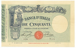 50 LIRE BARBETTI GRANDE L MATRICE LATERALE TESTINA FASCIO 11/06/1930 SPL- - Regno D'Italia – Autres