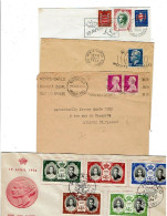 MONACO 11 Flammes Illustrées SECAP Enveloppes Entières De 1948 à 1969 Toutes Scannées  371 - Storia Postale