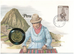 Peru 1982. 50I Cu-Ni Felbélyegzett Borítékban, Bélyegzéssel, Német Nyelvű Leírással T:UNC,AU Peru 1982. 50 Intis Cu-Ni I - Unclassified