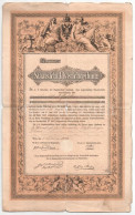 Ausztria / Bécs 1873. Államadóssági Kötvény 200G-ről, Szárazpecséttel, Kézzel írt Szöveggel T:VG - Unclassified