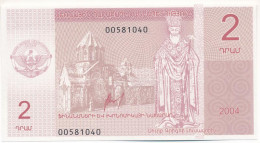 Arcah / Hegyi-Karabah 2004. 2D "00581040" T:UNC Artsakh / Nagorno-Karabakh 2004. 2 Dram "00581040" C:UNC Krause P#901 - Non Classificati