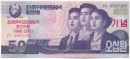 Észak-Korea 2018. 50W "A KNDK Megalapításának 70. évfordulója" Emlék Bankjegy T:UNC North Korea 2018. 50 Won "The 70th A - Non Classés