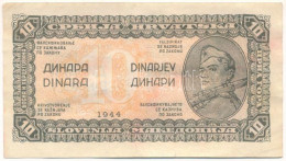 Jugoszlávia 1944. 1D T:F  Yugoslavia 1944. 1 Dinar C:F  Krause P#48 - Ohne Zuordnung